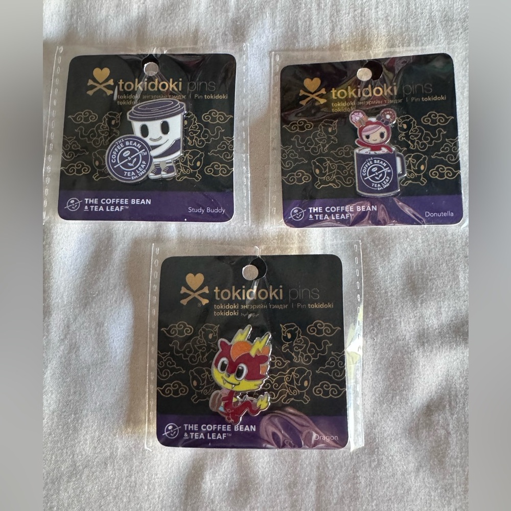 Tokidoki x Coffee Bean Limited Edition Pins